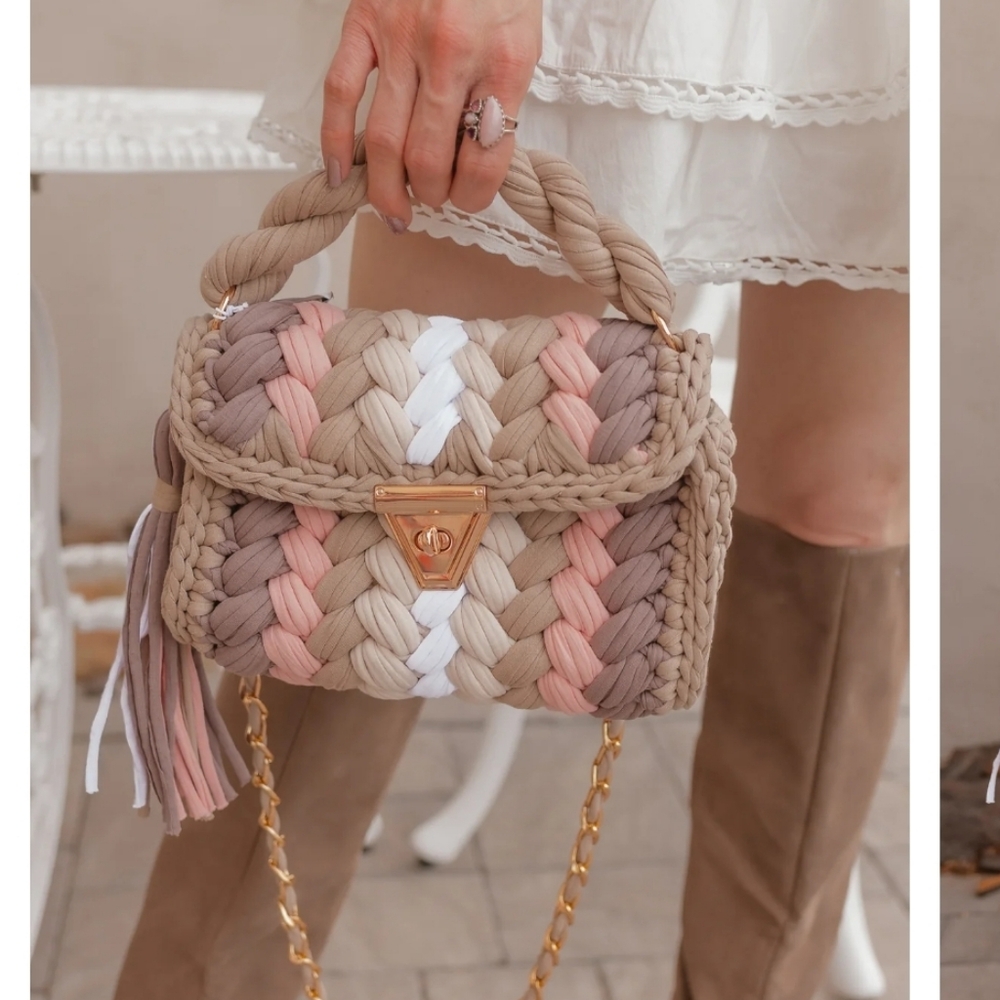 Handcrafted Braided Women Bag - Multicolor